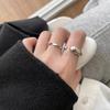 Minimalist Geometric Water Drop Mobius Open Ring for Women – Trendy Stackable Index Finger Ring