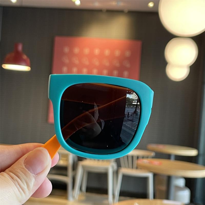 Fashion Children Sunglasses Kids Foldable Uv Resistant Sun Glasses Cute Baby Protection Eyewear Vintage Small Square Shades