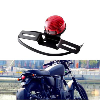 E-Mark Certified DOT Certified Motorcycle Tail Lamp Integrated LED DC12V Waterproof Universal Round Retro High Brightness (LED)
