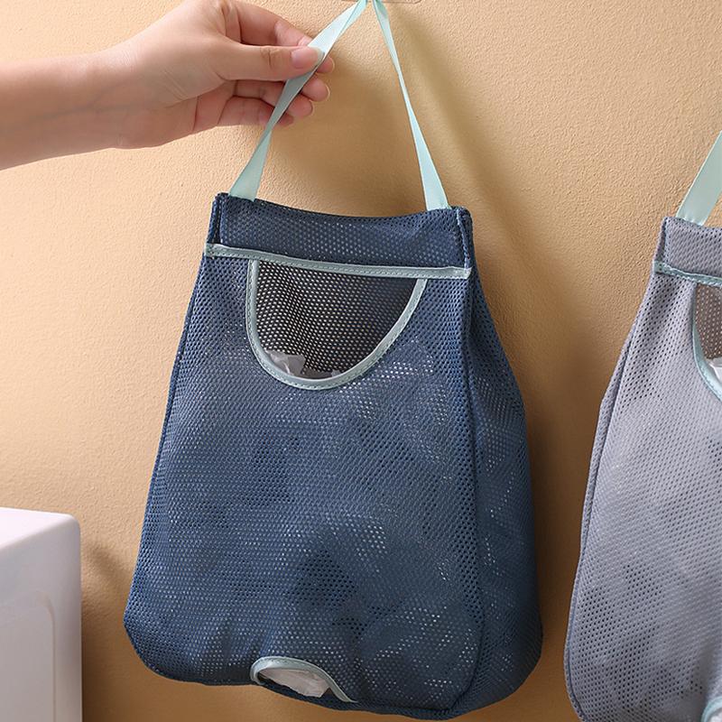 Kitchen Trash Bag Storage Organizer, Plastic Shopping Bag Holder, Wall-mounted Pull-out Box for Collecting