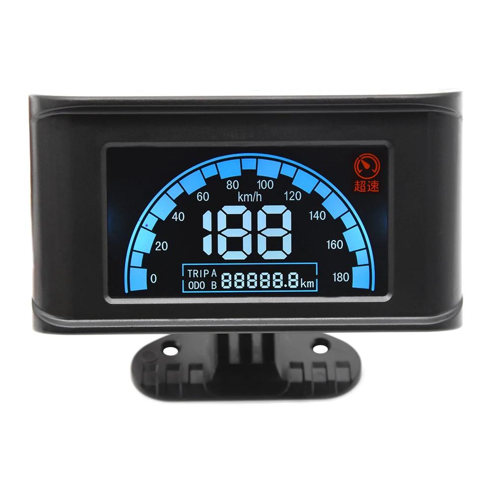 12V24V Digital Odometer Speedometer Speed Meter Gauge LCD Instrument Panel with Alarm Function for Car Truck Universal LCD Panel