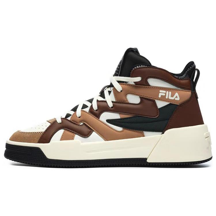 FILA Salto Fx Casual Mid top Skateboard Shoes Men s Brown F12M243601FCA 42.5