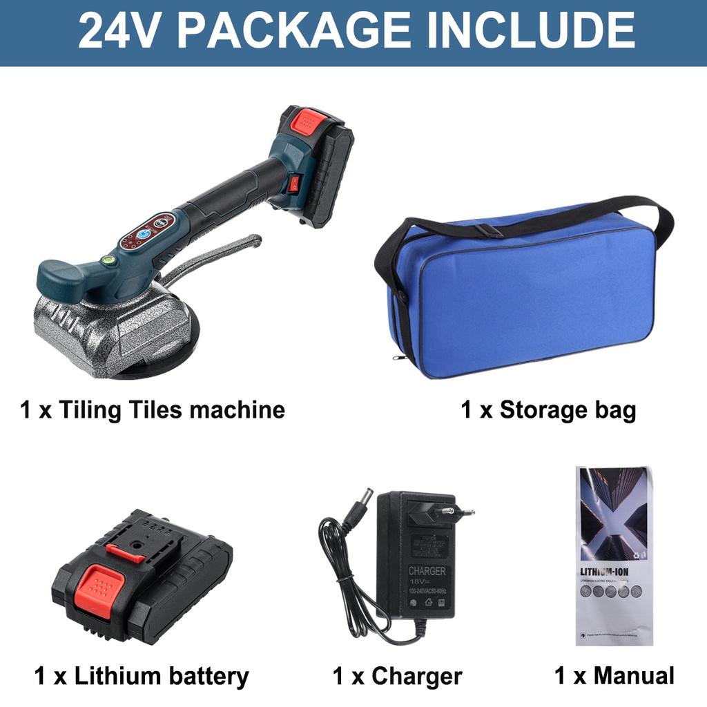12V/24V Elektrische Fliesenmaschine Vibratoren Hohe Leistung Akku-Fliesenvibratoren Automatisches Bodenfliesen Fliesenwerkzeug