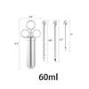 Professional 60ml BBQ Frying Syringe Stainless Steel Grill Marinade Meat Flavor Indoor Ourdoor Barbecue Supplies