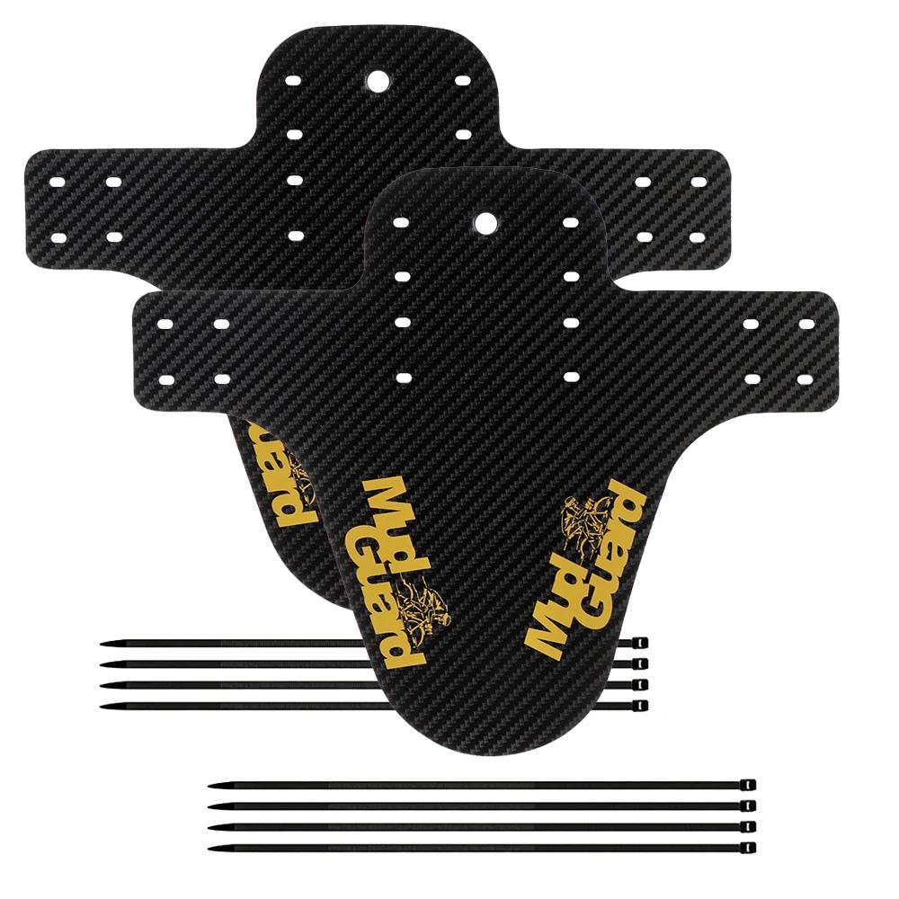 Carbonfaser MTB Schutzblech Set - Ultraleicht Wasserdicht Schmutzfänger für Vorderes Hinteres Rad Mountainbike Fahrrad Zubehör