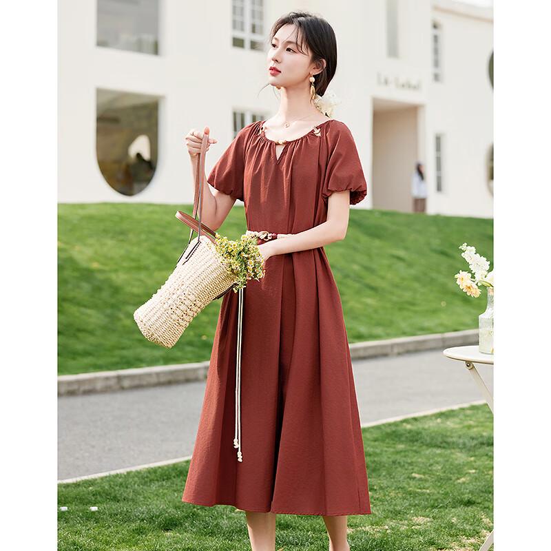 Elegant Short Sleeve Midi Dress