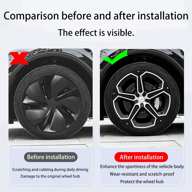 For Tesla Model Y Juniper 2025+19 inch Wheel Cover High Performance Wheel Cover Replacement Wheel Cover Decorative Accessories