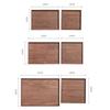 1 Pcs Solid Kitchen Supplies Natural Black Walnut Fruit Plate Storage Tray Tableware Wooden Tray