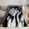 Art Junji Ito Tomie Retro Cool Girl Throw Flannel Throw Blanket: Soft Kid-Friendly Warm Anti-Static All Season Washable Couch