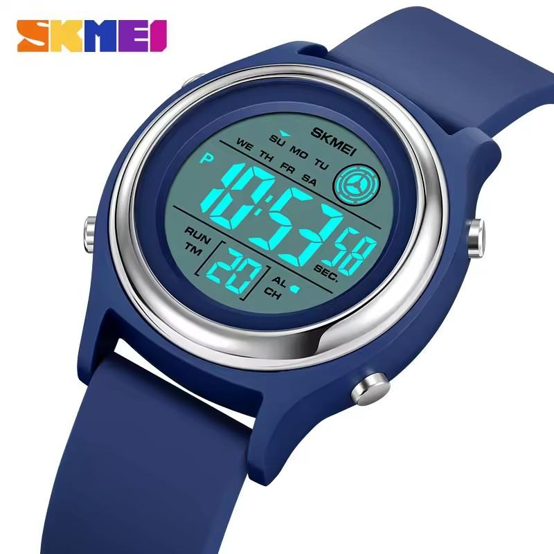 SKMEI 2094 Modny Codzienny Damski Żywiczny Zegarek na Rękę Relojes Para Mujer Cyfrowy LED Damski Sportowy Wodoodporny 5ATM Zegarek dla Kobiet