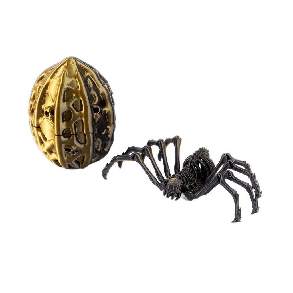3D Printed Stretchy Egg Set - Decorative Ornament for Desk, Shelf and Home Display
