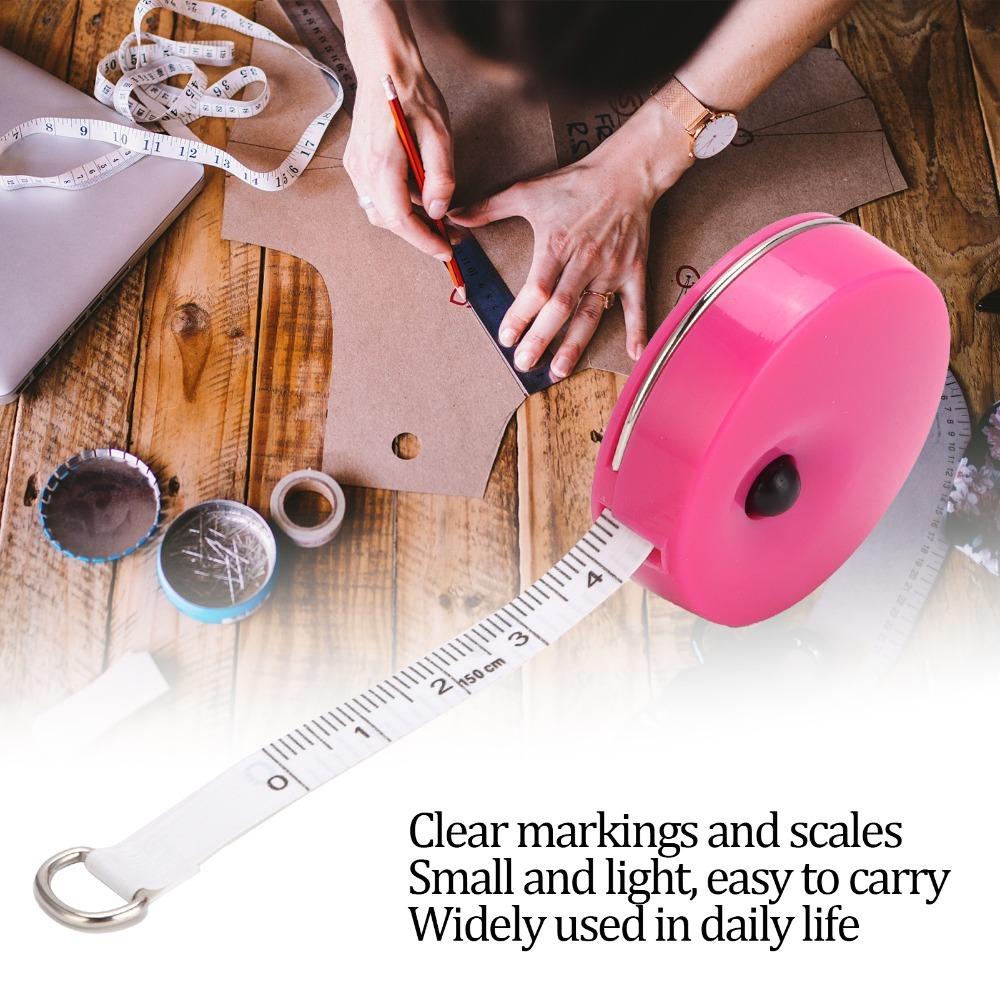 2Pcs 60-Inch 1.5 Meter Soft Tape Measure Pocket Size Sewing Measuring Tape For Sewing & Tailoring