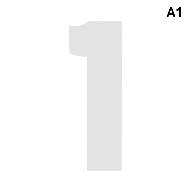 Reflective Trash Can Labels Wheelie Bin Number Sticker Self-Adhesive Weatherproof Outdoor Mailbox House Numbers Decal