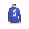 Nike Solid Color Letter Print Long Sleeve T-Shirt Men Tops Blue DH9871-452