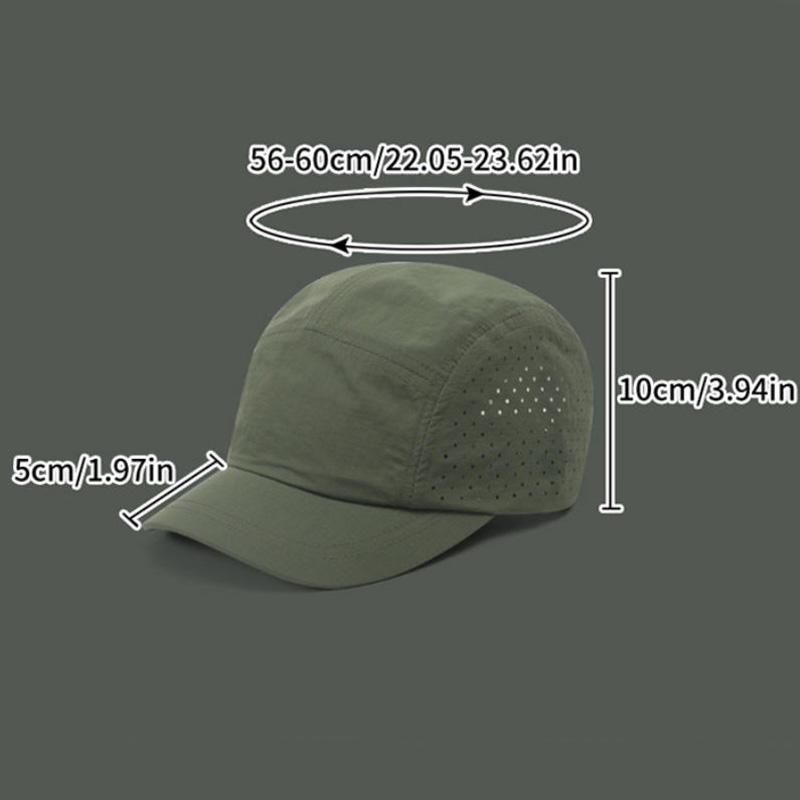 Baseball Cap Air Permeable Sun-Protection Sportss Sun Hat Summer Outdoor Use Running Cap Short-Brim Mesh Quick-Dry