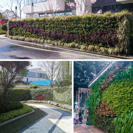 Contenitore per vasi da fiori per piante verdi tridimensionali montate a parete per esterni