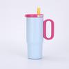 720ml Double Wall Vacuum Insulated Stainless Steel Travel Mug With Handle Car Office Outdoor Use