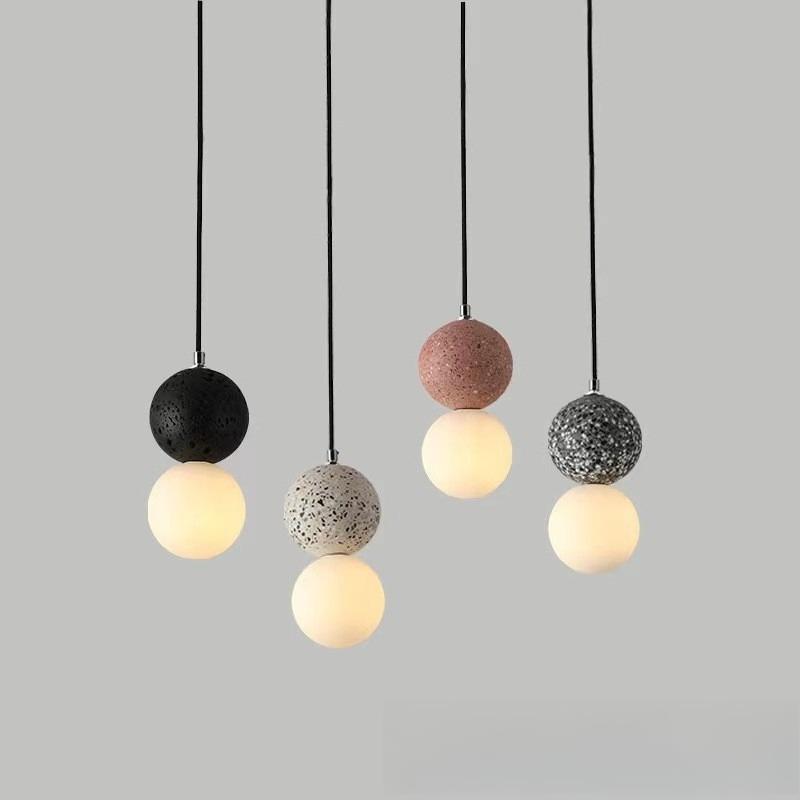 European Creative New LED Cement Chandelier Living Room Restaurant Bar Clothing Store Decorative Lighting