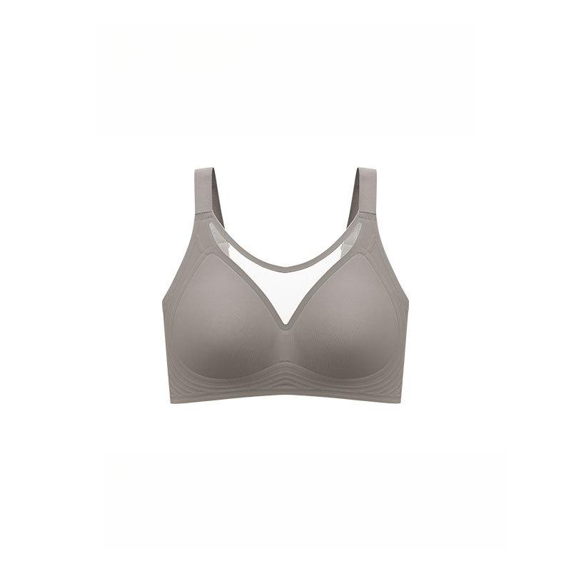 No Trace Bra Women's Strapless Bra Women's Breast Collection Accessory Anti Sagging Large Size No Steel Ring Full Cup Bra