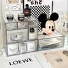Acrylic Transparent Desktop Cosmetic Organizer Bathroom Jar Makeup Storage Box Set Drawer Large Dust-proof Cotton Swab Organizer