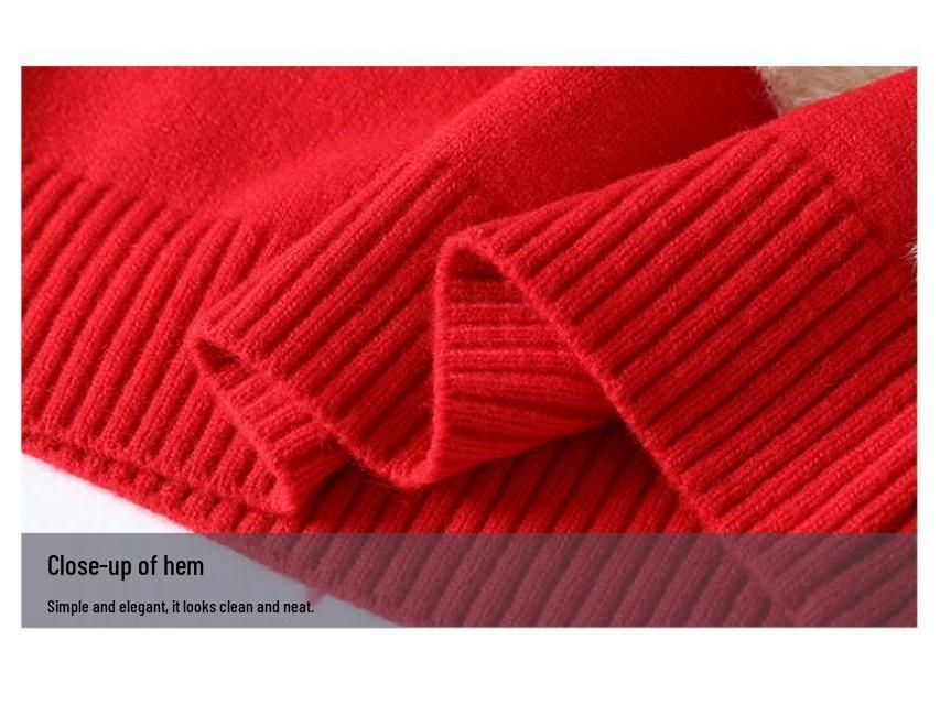 Men's Imitation Mink Sweater - Long Sleeve Knit for Teens