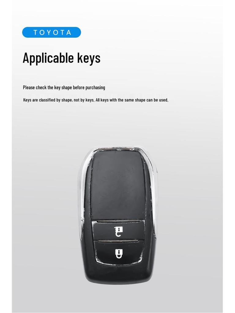 Toyota Key Case for Sienna, Highlander, Camry, RAV4, Land Cruiser, Prado, Venza