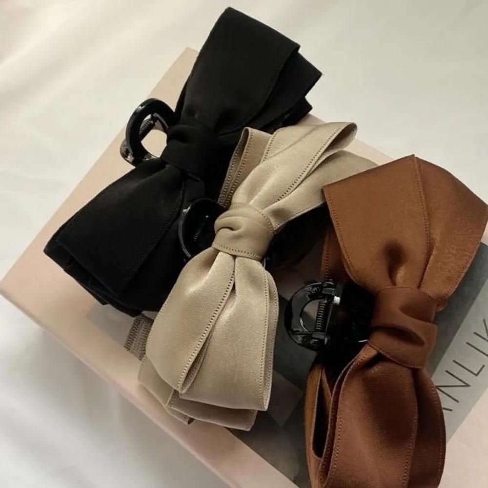 Satin Double Ribbon Stylish Accent Hair Clip Autumn Hair Clip Ribbon Hair Clip Hair Clip