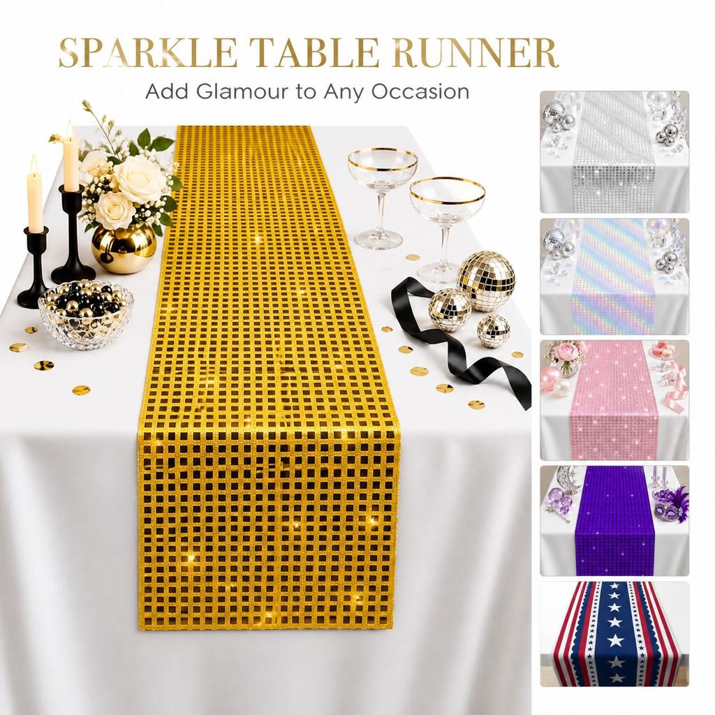 Christmas Table Runner, Tablecloth, Placemat, 185 35 cm, Holiday Dining Table Decor