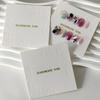20‑50pcs 2.95" Luxury White Rose Press‑on Nail Display Cards, Manicure Packaging Boards
