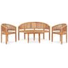 Day and Night - Day and Night Garden Furniture Set 4 Pieces Solid Teak Wood