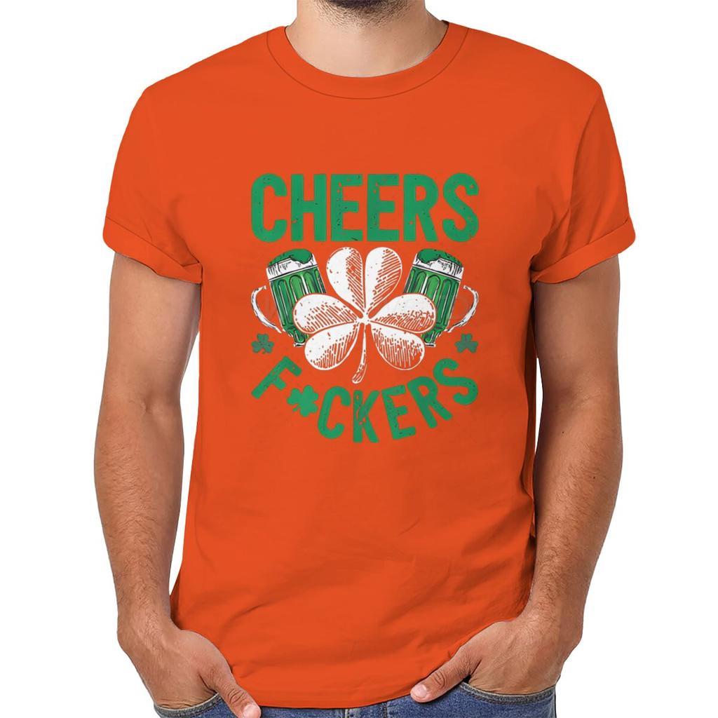 Cheers St Patricks Day Streetwear Harajuku Tshirt Vintage Green Clover Beer T Shirts New Women Men Tiedye Holiday Tshirts
