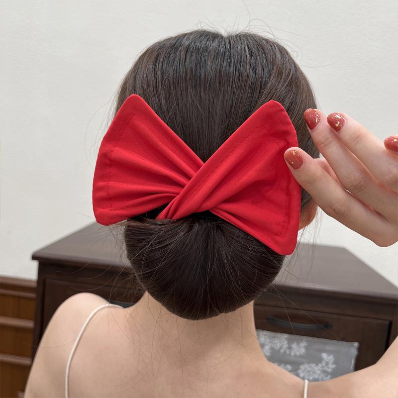 Polka Dot Magic Twist Hair Bun Maker Headband Bow