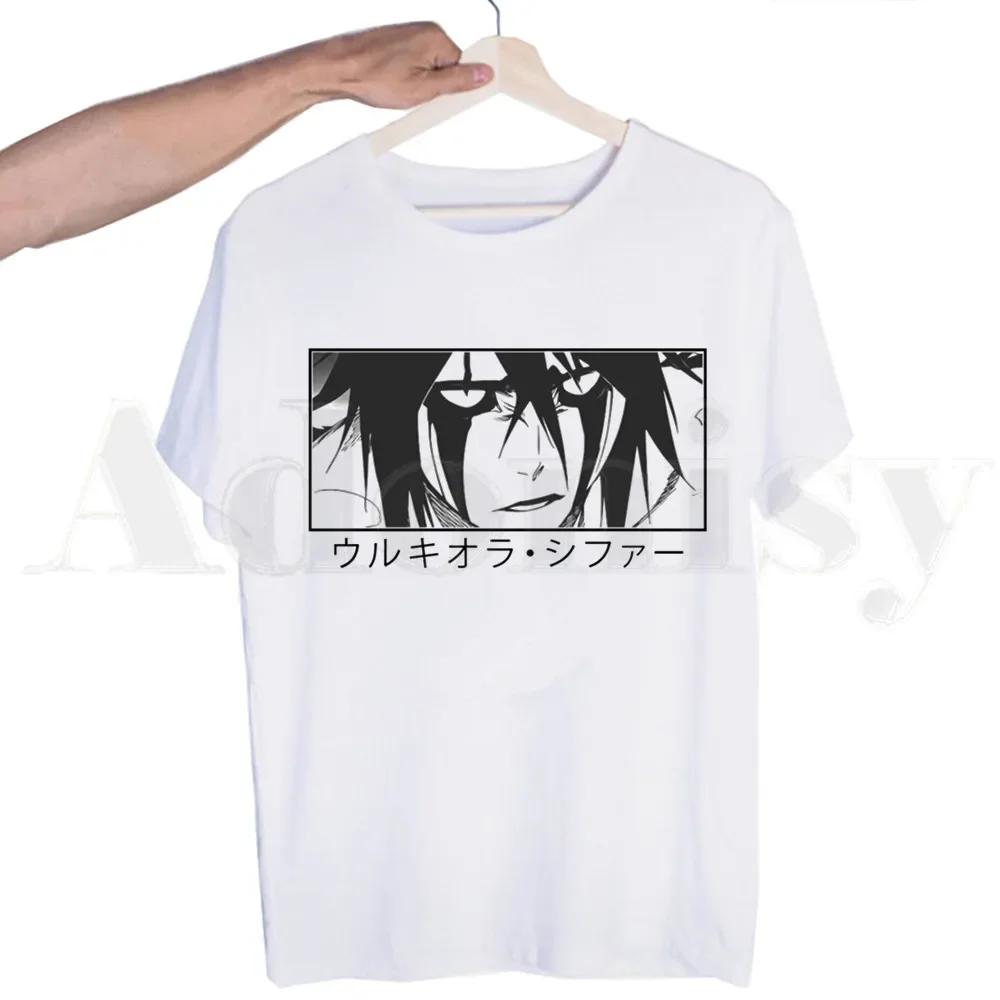 BLEACH Japanese Anime Unisexga Ichigo Kuchiki Byakuya Tshirts  Unisex Fashion Summer T-shirts Tshirt Top Tees Streetwear Harajuku Funny Shirt