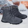 Winterstiefel Wasserdicht Outdoor Herrenstiefel Knöchel Schneestiefel Hoch Herren Winterstiefel