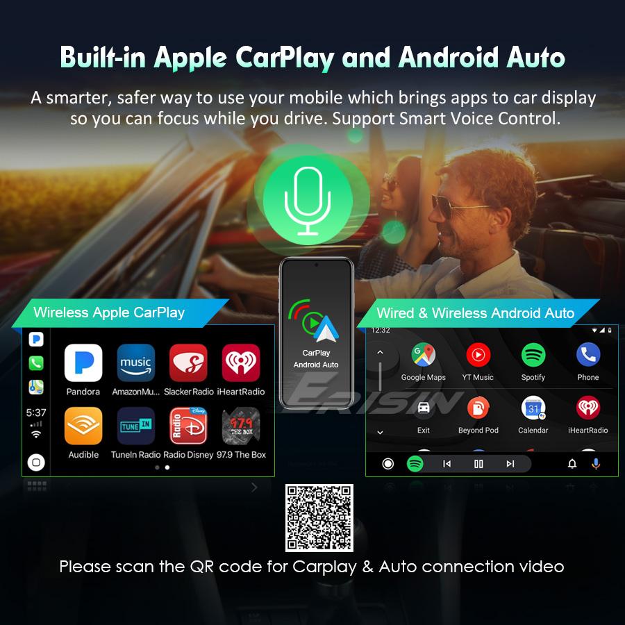 EU Stock Erisin ES5581E Android 14 GPS 4G WiFi Car Multimedia Player for Mercedes Benz E-Class W211 Car Gps Stereo Radio