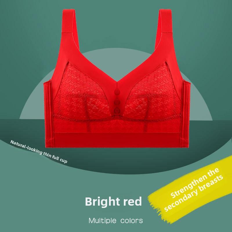 Übergröße Damen Ultra Dünn Vollschale Korrigierende Anpassung Ohne Bügel Große Brüste und Kleiner BH