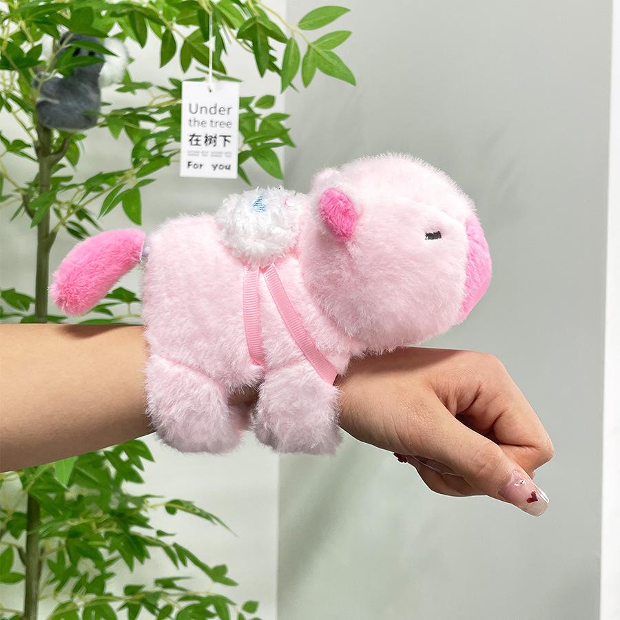 

Плюшевая капибара, милый аксессуар для снятия стресса, идеально подходит для напульсника, забавные подарки и розовый