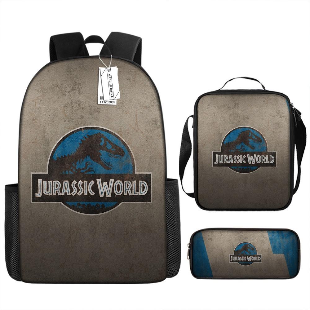 Jurassic Park Trendy Backpack European and American Retro Schoolbag Fourth Grade Bag Dinosaur Backpack