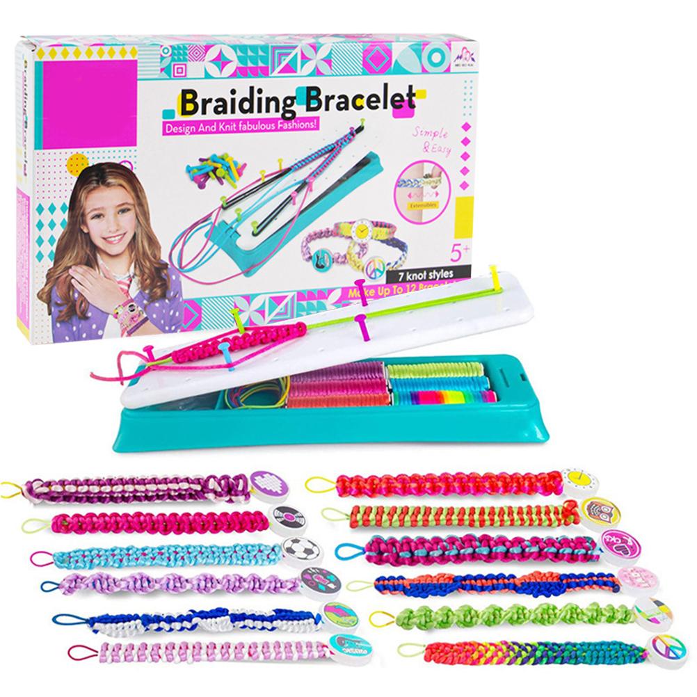Friendship Bracelet Making Kit for Girls DIY Craft Toys Birthday Gifts for Kids Party Supply Travel Activities