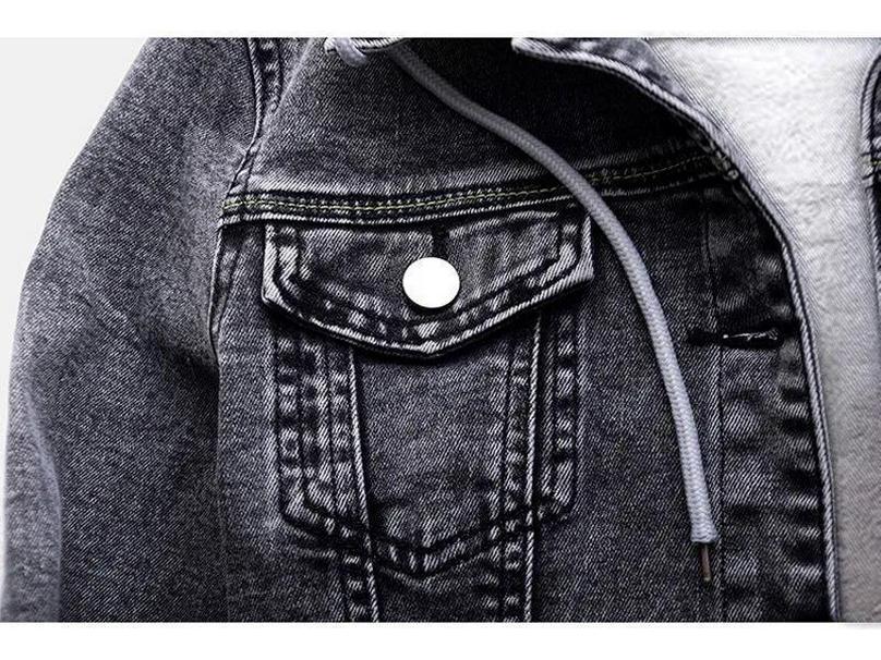 Women's Winter Slim Denim Jacket with Lambswool Lining - Stylish, Versatile Korean Style Coat