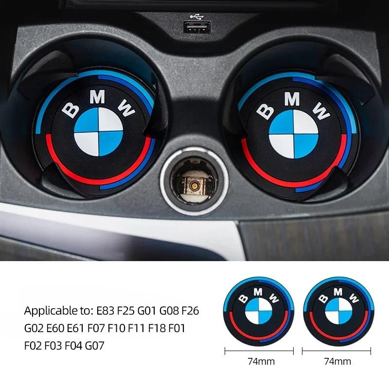 Dla BMW M X3 X5 X6 Samochodowy Wewnętrzny Antypoślizgowy Podkładka Pod Kubek Mata Wodoodporna Podkładka Pod Szklankę Dla BMW M Serii 3 4 5 G30 G32 G01 G02 G05 G22 E60 E90