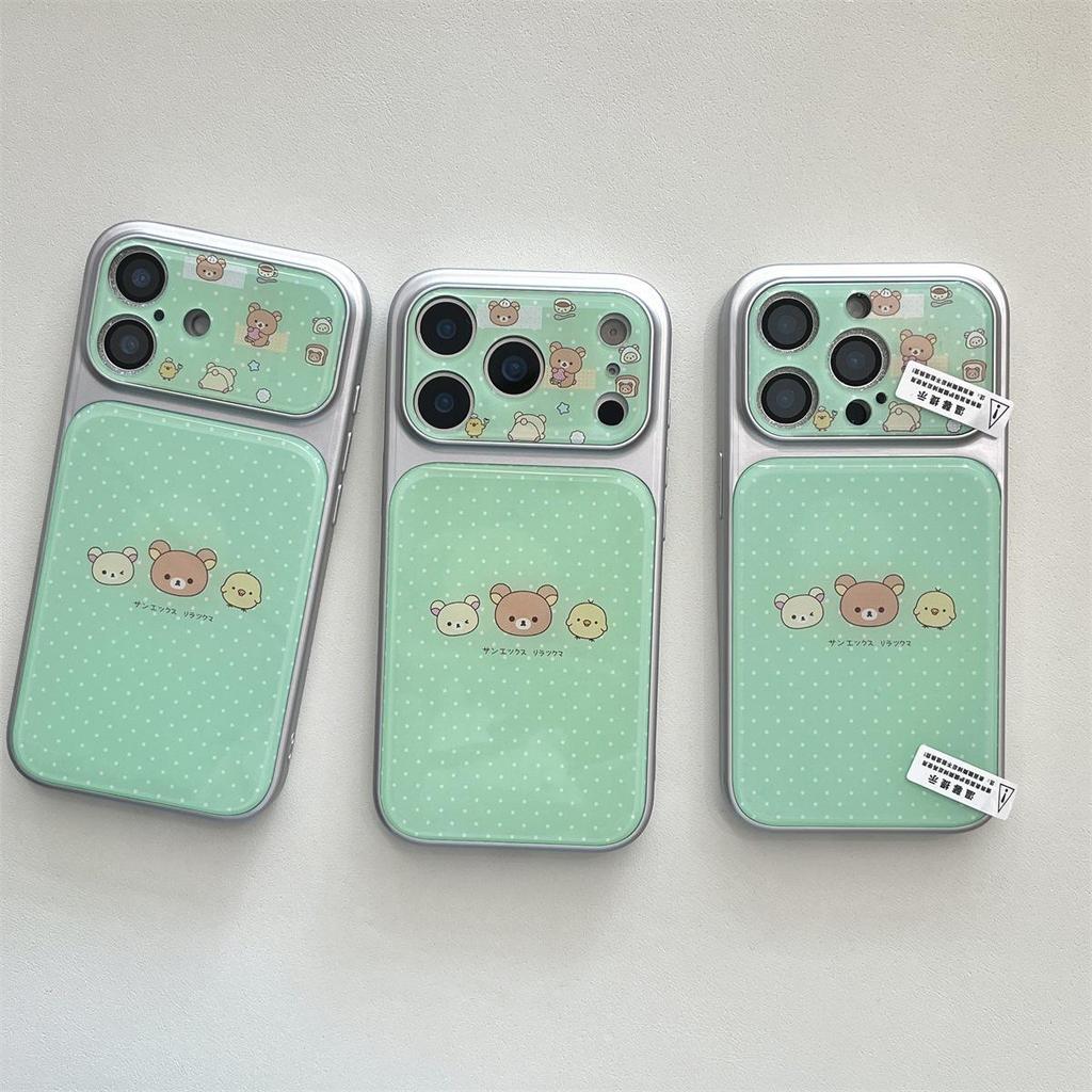Rilakkuma Cartoon iPhone 15 Compatible Pro/Max Case with Drop Protection