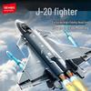 Sengbao J-20 Stealth Fighter 50 Model Building Blocks - Children's Educational Toy