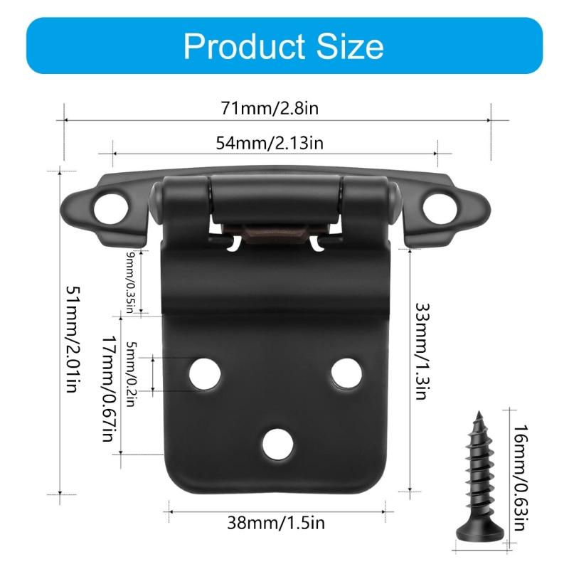 Combined Smooth Automatic Shut Cabinet Link Solid Metal Construction Concealed Mount Entry Link for Modern Entry Plates