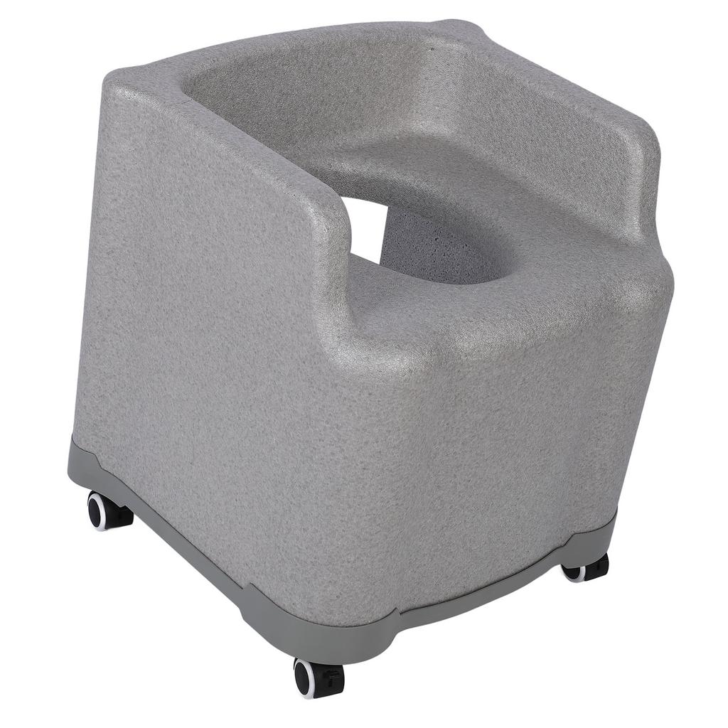 Portable Commode Toilet Chair with Universal Wheels Armrest Non Slip Quick Drying Soft EPP Portable