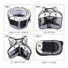 Octagonal Pet Cage Pet Circle Foldable Dog Cage Cat Cage Pet House Pet Tent Play Circle Portable Pet Cage Cat Birthing Room Lightweight Breathable