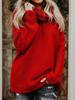 2026 Autumn/Winter Women's Thick Yarn High Neck Long Sleeve Knit Pullover Sweater