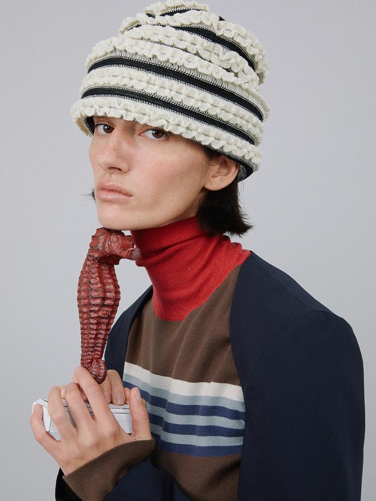 Eosseomnijeu Sugarloaf Hat_Stripe Cream