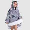 Blanket Sweatshirt Oversize Children's Blanket Sweatshirt 2In1 Raccoon Nativity Scene Pajamas Blanket