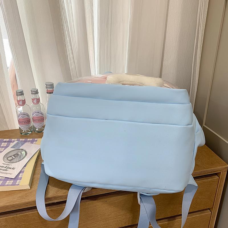 Large Capacity Junior Senior High School Schoolbag Women's Cartoon Color Contrast Backpack